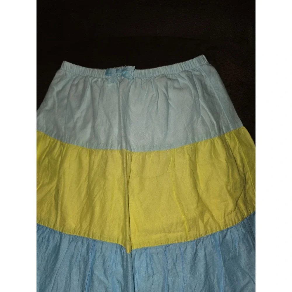 Gymboree rainbow cabana‎ make a splash top and long skirt size 5